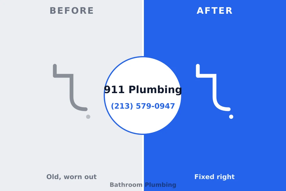 Before and after: plumbing repair Pewee Valley, KY